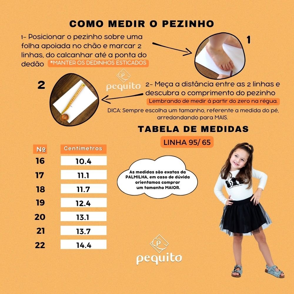 tabela de medidas linha 65