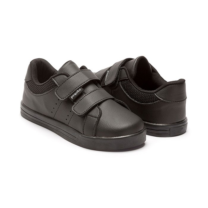 Tênis Infantil Masculino Sapatilha Escolar Preta Tênis Infantil Masculino Sapatilha Escolar Preta Tênis Infantil Escolar  Preto Minipasso Comprei Calçados Loja